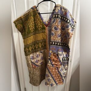 Reversible Floral Kantha Tunic Top